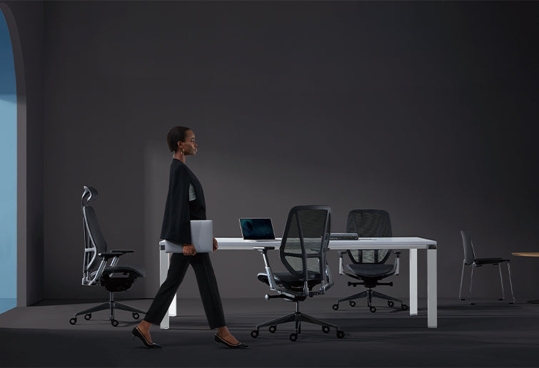 Chaise ergonomique bureau + repose tête